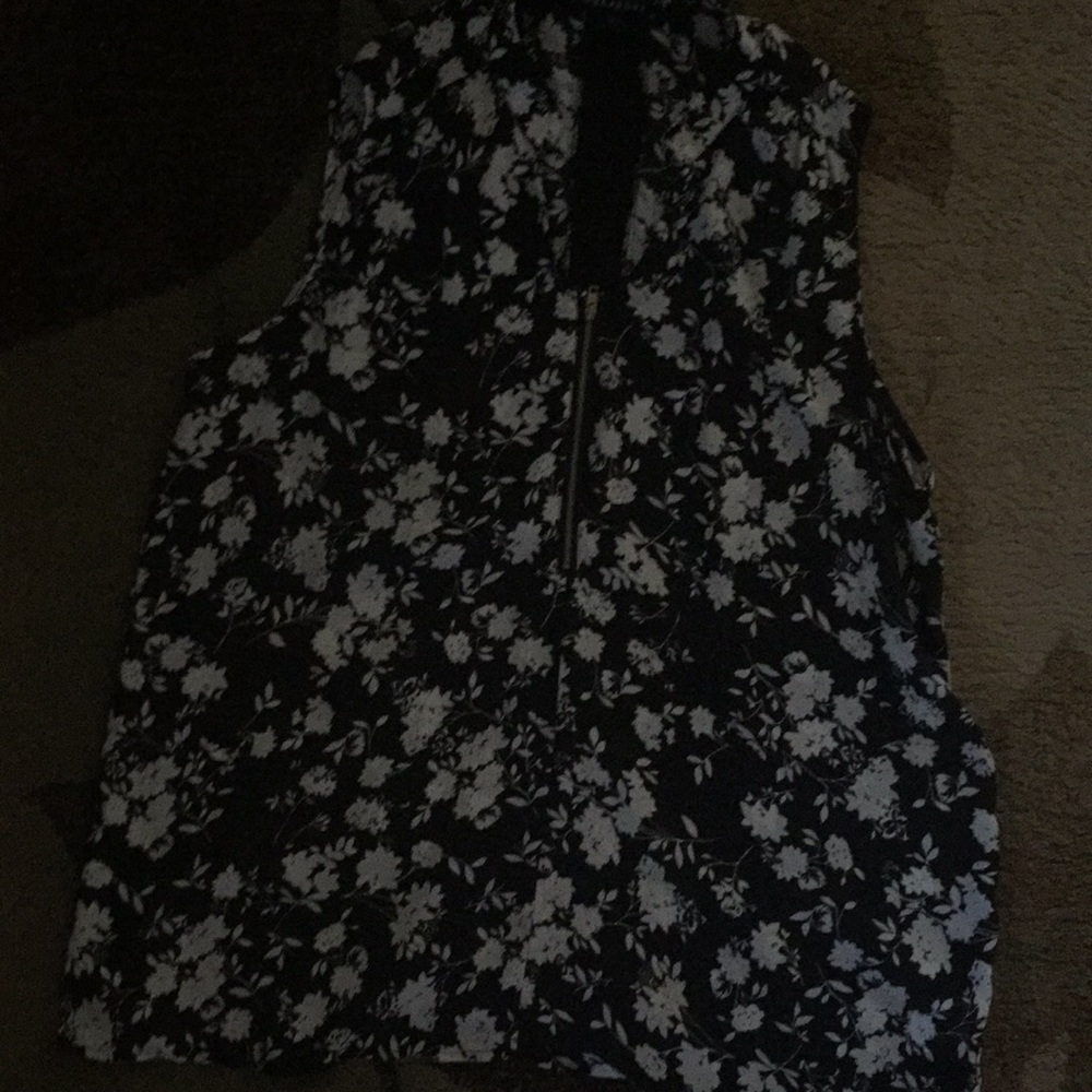 Black and white tank top